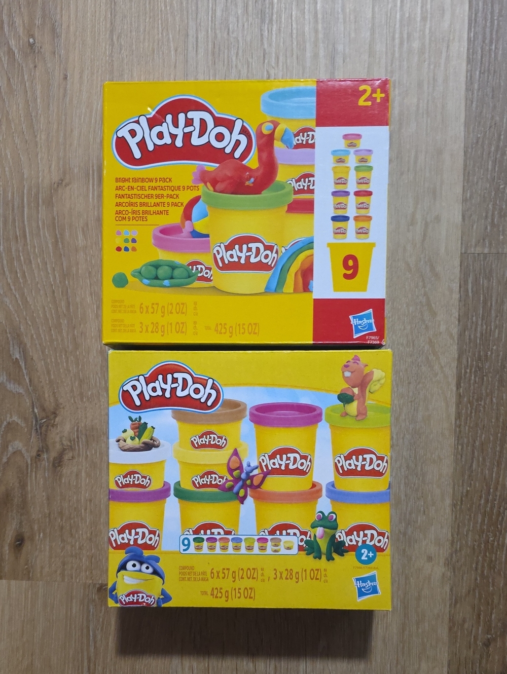 Play-Doh Bright Rainbow 9pk & Colorful Garden 9pk